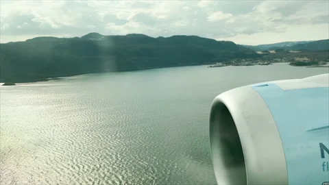 Landing in Trondheim Stock Footage 238680998