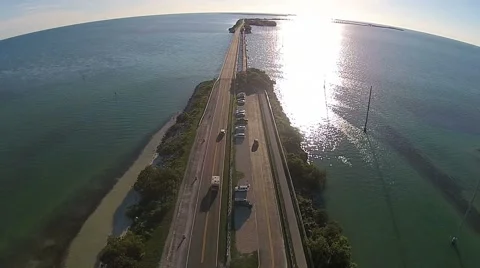 Landing on US1 Stock Footage 43392684