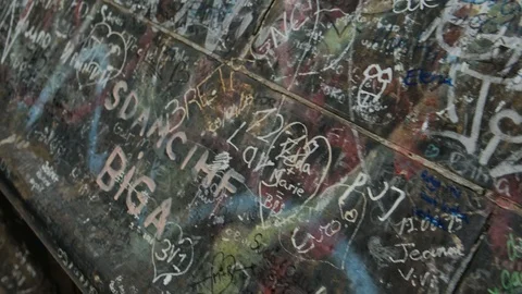 Landmark attack, vandal graffiti on Cologne Cathedral Church (Koeln Dom) Vidéo 99991082