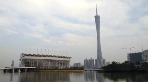Landmark of Guangzhou Stock Footage 9455684