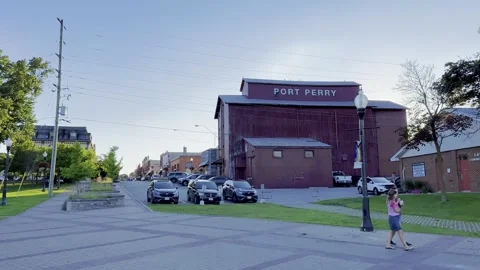 Landmark port perry grain elevator or silo Stock Footage 290424502