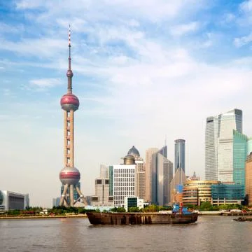 Landmark of shanghai Stock Photos