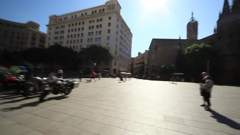 Landmarks of Barcelona Stock Footage 70975196