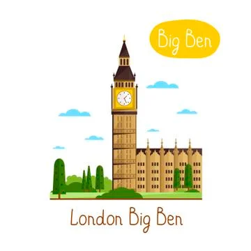 Landmarks concept. Travel the world. Vector. Stock Illustration