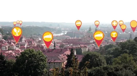 Landmarks in Prague Stock Footage 42893629