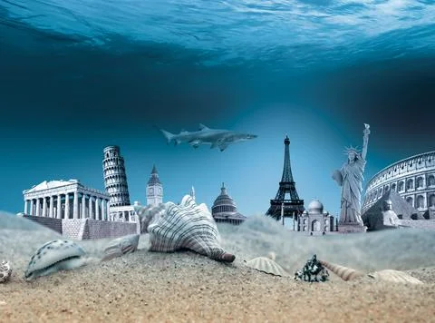 Landmarks underwater Stock Photos