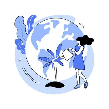 Lands conservation abstract concept vector illustration. Stock Illustration