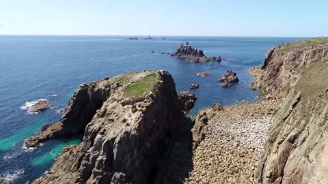 Lands End, Cornwall - 1 Stock Footage 166504786