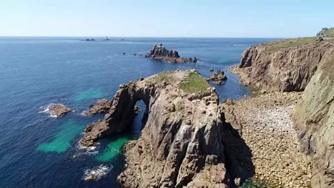 Lands End, Cornwall - 3 Stock Footage 166504781