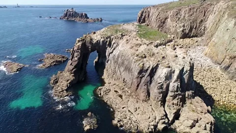 Lands End, Cornwall - 4 Stock Footage 166504787