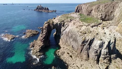 Lands End, Cornwall - 5 Stock Footage 166504782