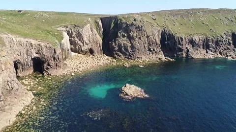 Lands End, Cornwall - 6 Stock Footage 166504794