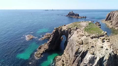 Lands End, Cornwall - 7 Stock Footage 166504793