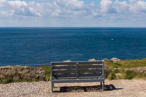 Lands End Last Bench Stock Photos