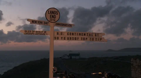 Lands end sunset Stock Footage 38078225