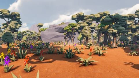 Landscape abstract with ethics and anxious for social 3d render Illustrazione stock