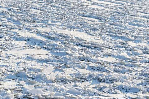 Landscape of abstract texture of the broken ice Stock Photos