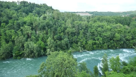 Landscape on Adda river Stock Footage 132324562