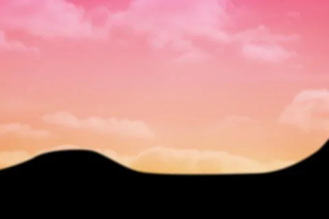 Landscape against dramatic sky Stock Illustration