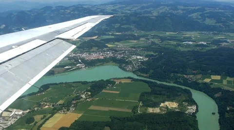 Landscape from the airplane Stock Footage 48678119