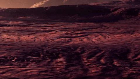 A landscape on an alien planet Stock Footage 342815820
