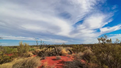 Landscape along Lasseter Hwy with Mount Conner,4k,timelapse Stock Footage 229996249