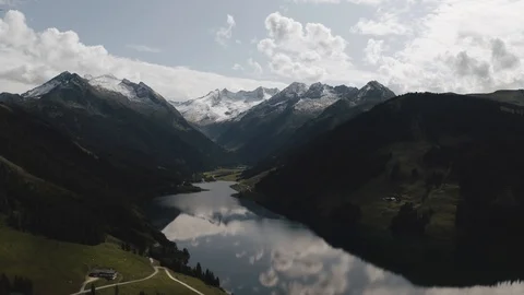 Landscape of the Alpine mountains Stock Footage 116128911