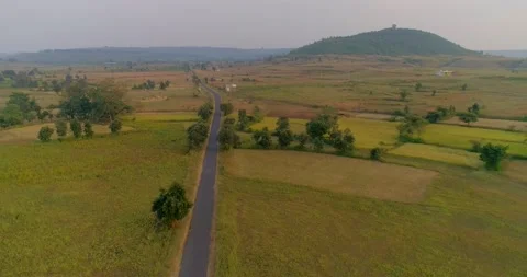 Landscape and empty road Stock Footage 208692614