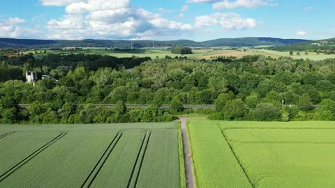 Landscape and panorama  view of drone Stockbeeldmateriaal 197757418