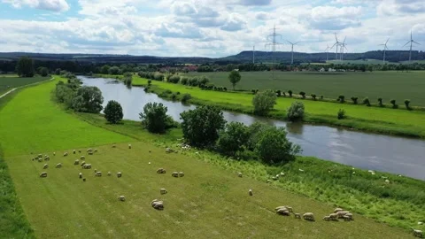 Landscape and panorama  view of drone Видео 197764799