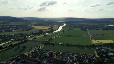 Landscape and panorama  view of drone Stock Footage 197767604