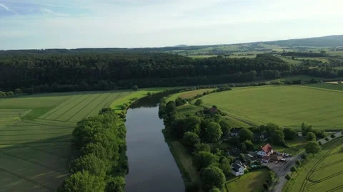Landscape and panorama  view of drone Stockbeeldmateriaal 197775678