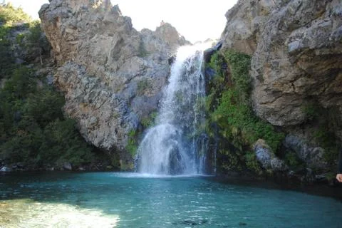 Landscape and waterfall Stock Photos
