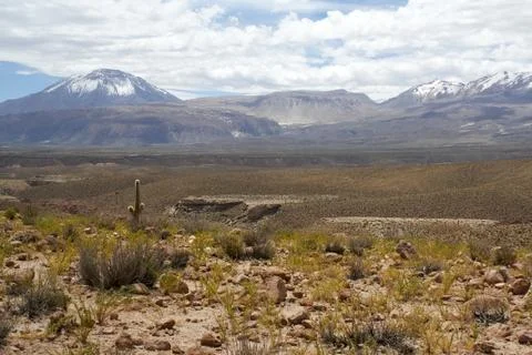 Landscape Andes mountain range Stock Photos