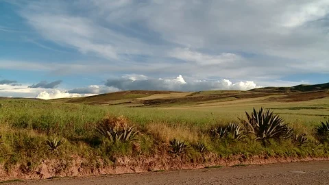 Landscape with Andes mountains in Peru Stock Footage 70807499