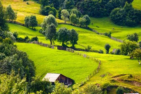 Landscape of Apuseni Mountains in Romania Stock Photos