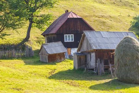 Landscape of Apuseni Mountains in Romania Stock Photos