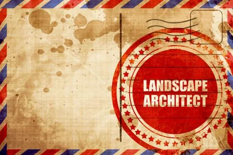 Landscape architect Illustrazione stock
