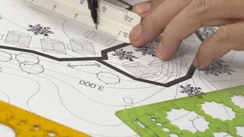 Landscape architecture design garden pla... | Stock Video | Pond5
