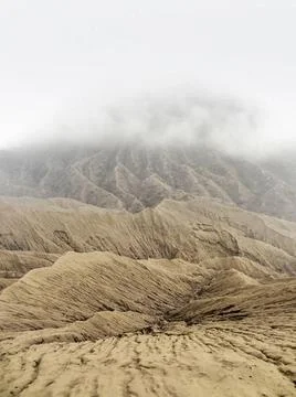 Landscape around Mount Bromo in Java Scenery around Bromo Tengger Semeru N... Stock-Fotos