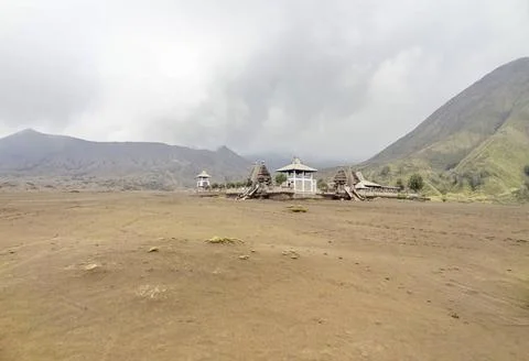 Landscape around Mount Bromo in Java Scenery around Bromo Tengger Semeru N... 写真素材