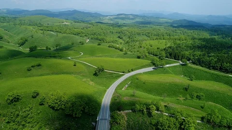 Landscape of Aso area in Japan Video stock 87362045
