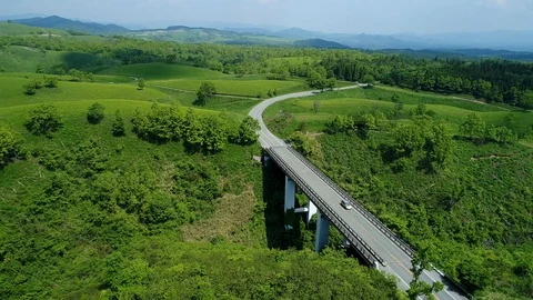 Landscape of Aso area in Japan Stock-Footage 89075649
