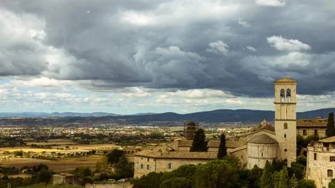 Landscape of Assisi Foto stock