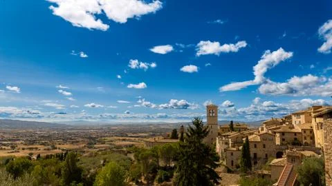 Landscape of Assisi Stock Photos
