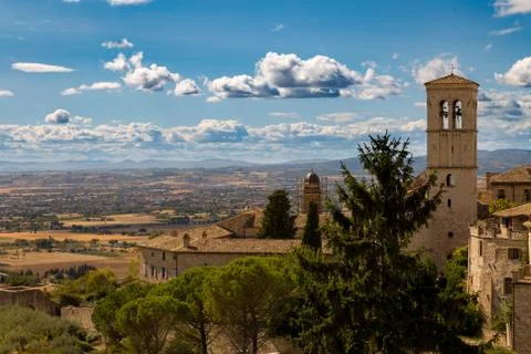 Landscape of Assisi Stock Photos