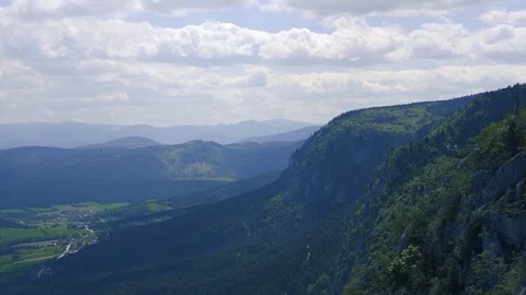 Landscape in austria with movement Stock Footage 112778029
