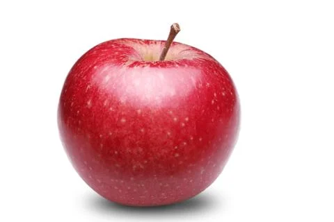 Landscape background of apple isolated on white Stock Illustration