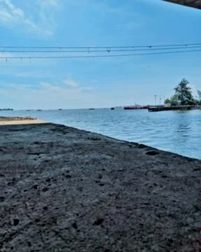 Landscape Background with Blue Sky Stockfoto's