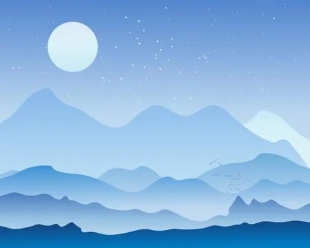 Landscape background Stock Illustration